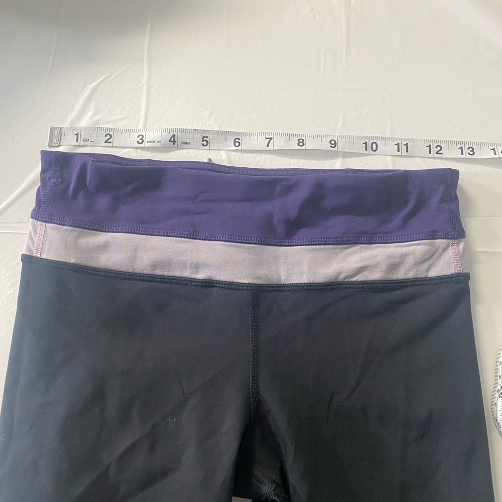 lululemon athletica run inspire crop II  deep coal and Concord grape - Picture 5 of 7